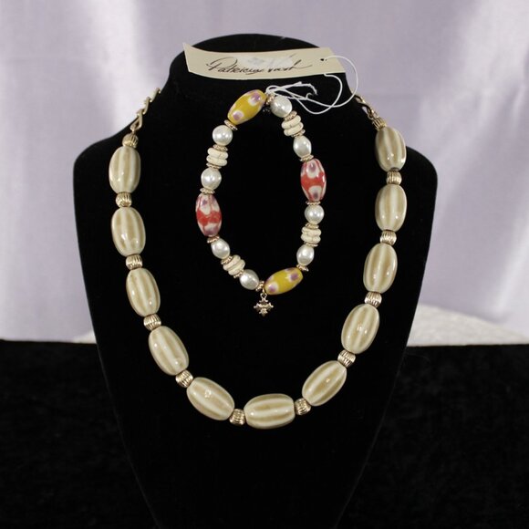 Patricia Nash Beaded Necklace & Multicolor Stretch Bracelet Set – NWT - Picture 2 of 4
